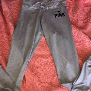 light gray PINK/VICTORIA SECRET yoga pants